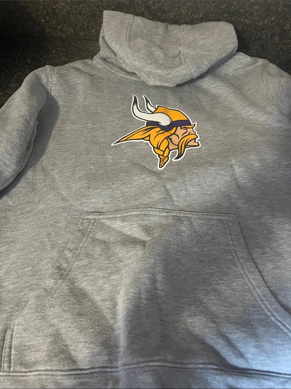 Nike Light Gray Pullover Hoodie with Black Swoosh